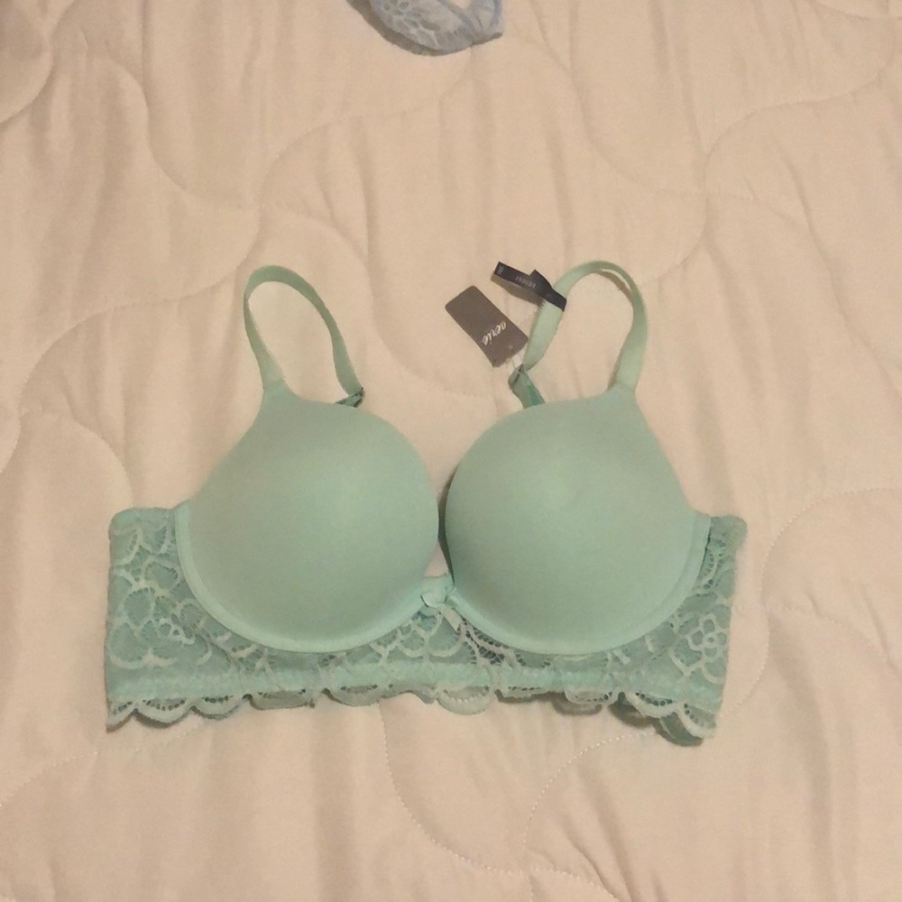 Ice blue lace Aerie Bra